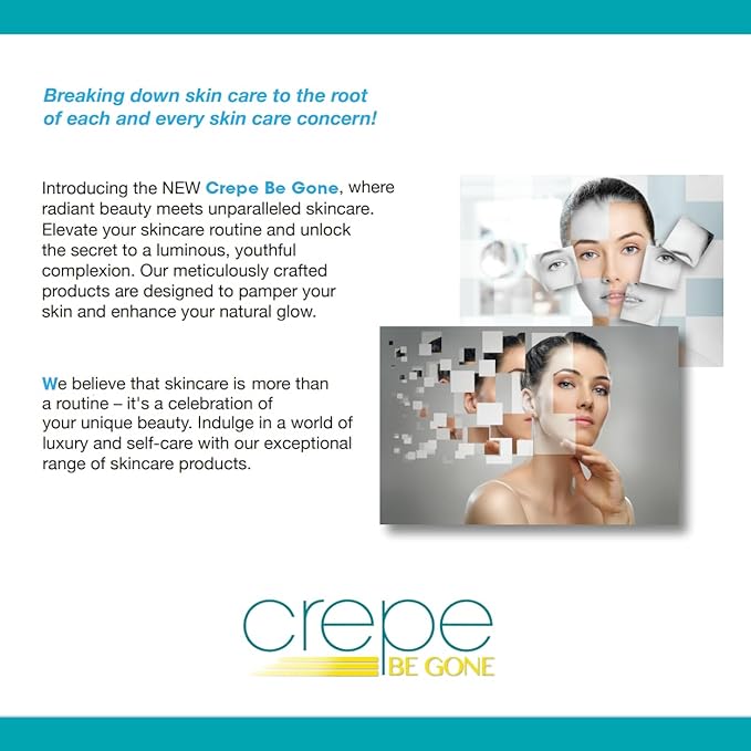 Crepe Be Gone Body Souffle Classic - Large 12 ounce - Ultra Hydrating Crepe Skin Firming Cream for Neck,Chest, Arms & Legs-VivaGrace Women