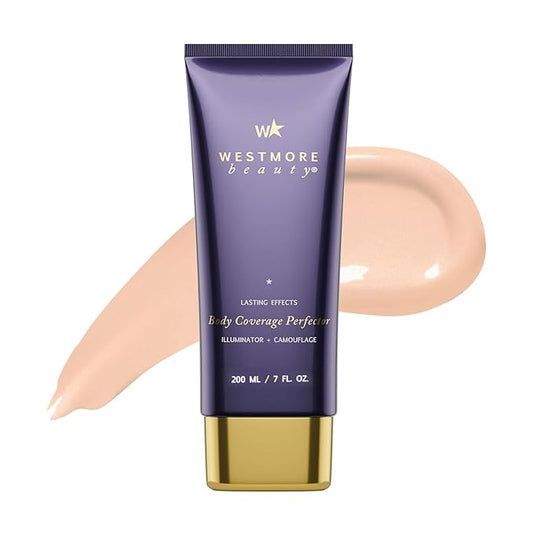 Westmore Beauty Body Coverage Perfector – Waterproof Leg & Body Makeup - Tattoo Cover Up Makeup - 7 Oz (Warm Radiance)-VivaGrace Women