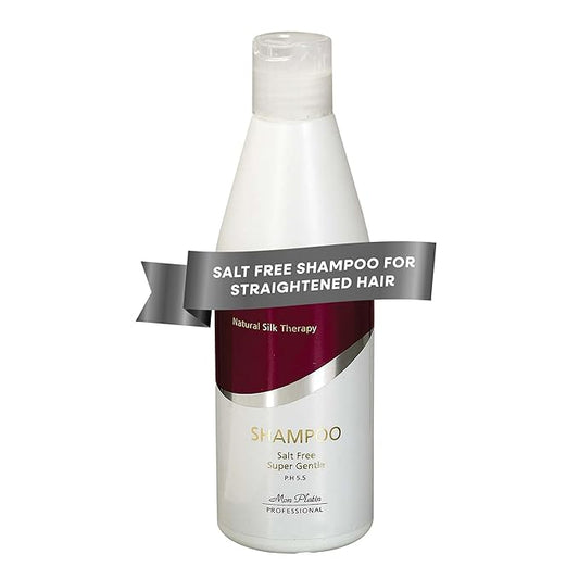 Mon Platin Natural Silk Therapy Salt-Free Shampoo for Straightened Hair - Protects Keratin & Brazilian Treatments, Sulphate-Free Formula, Keeps Hair Vibrant, 400ml-VivaGrace Women