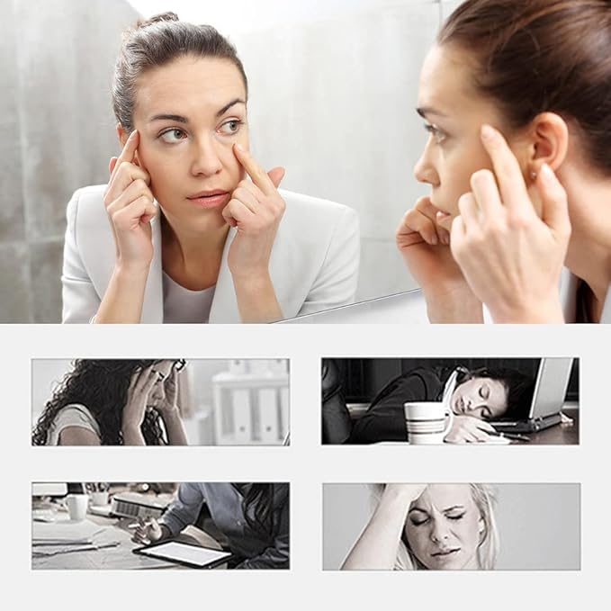 Eye Face Massage Tool Wand Pen, Portable Electric Eye Lift Wand Heated Warm Eye Lip Massager Vibration Skin Care Tool for Eyes-VivaGrace Women