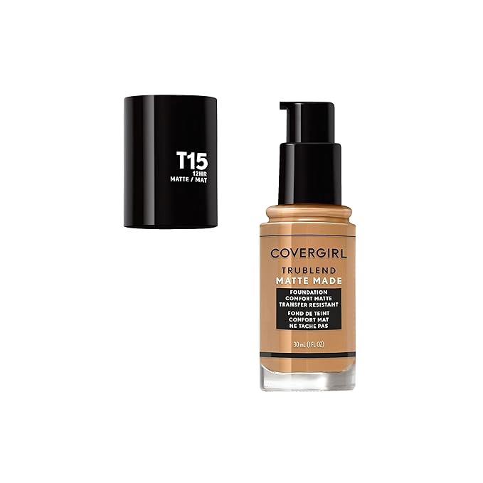 COVERGIRL TruBlend Matte Made Liquid Foundation, Golden Honey, 1 Fl Oz (Pack of 1)-VivaGrace Women