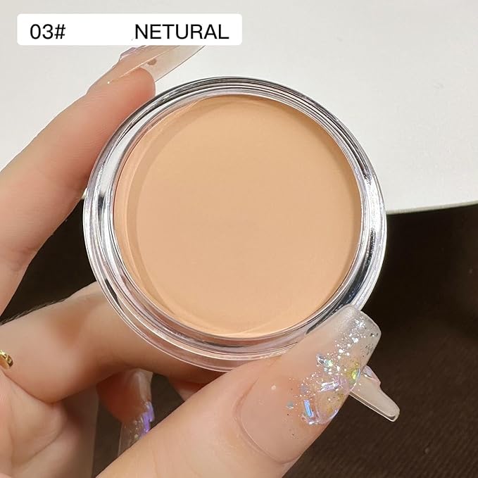 7 Color Solid Concealer Full Coverage Correcting Cream Concealer Waterproof Long-lasting Under Eye Concealer for Dark Circles Color Corrector Pro Concealer (Color 03)-VivaGrace Women