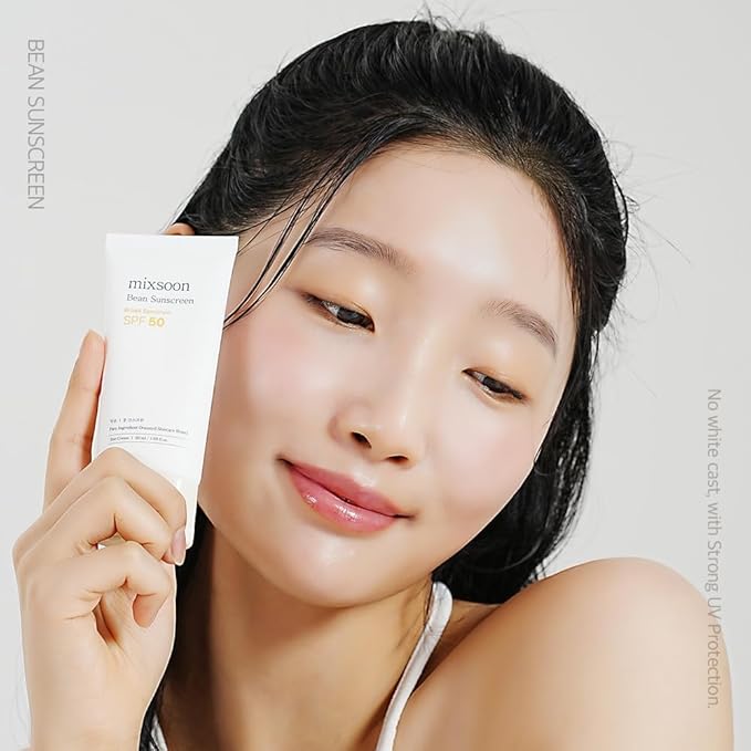 mixsoon Bean Sunscreen 1.69 Fl. Oz. / 50ml SPF 50 Airy Texture Type Lightweight No White Cast For Face Korean Glass Skin Care-VivaGrace Women