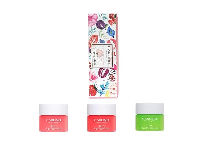 Lip Sleeping Mask 5g (Berry2+Lime1) (3Set) - Lip gloss Cream - Overnight Treatments Lip Balm-VivaGrace Women