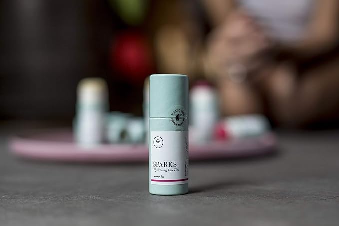 Coconut Matter Lip Balm – Handmade Vegan Coconut Lip Balm with Rose Pink Tint - Hydrating Lip Balm with Natural Coconut Oil, SPARKS-VivaGrace Women