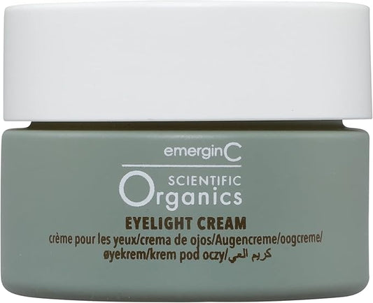 emerginC Scientific Organics Eyelight Cream - Stem Cell Eye Cream with Antioxidants - Anti-Aging Eye Cream Targets Dark Under-Eye Circles for Visible Glow (0.5 oz, 15 ml)-VivaGrace Women