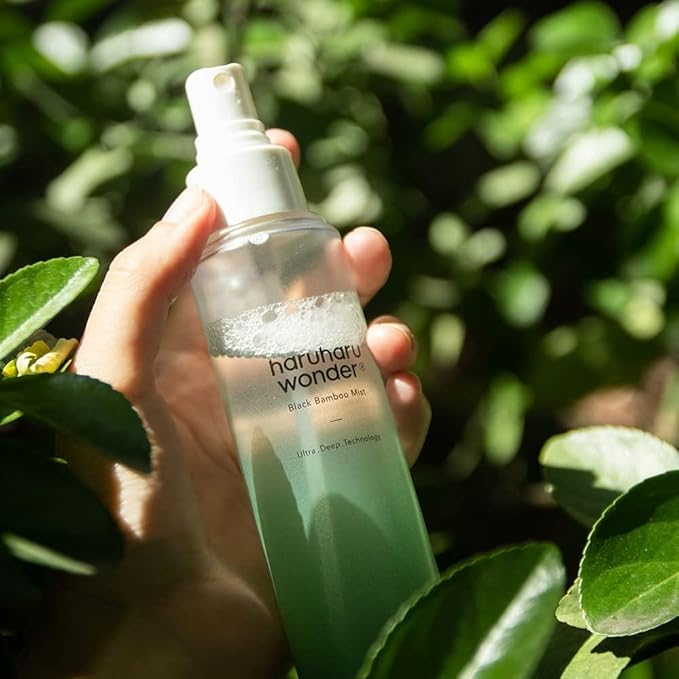 HARUHARU wonder Black Bamboo Mist, 5.07 fl.oz. Hydrating and Firming skin, Panax ginseng for clean and smooth skin surface, Korean Skincare, Vegan, Cruelty Free-VivaGrace Women