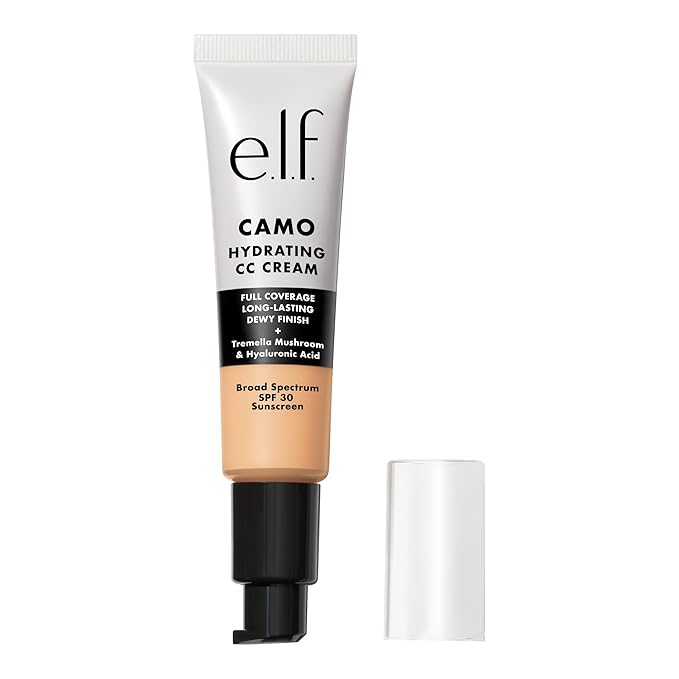 e.l.f. Hydrating Camo CC Cream, SPF 30, Color Correcting Full Coverage Foundation For A Dewy Finish, Vegan & Cruelty-Free, Fair 150 C-VivaGrace Women