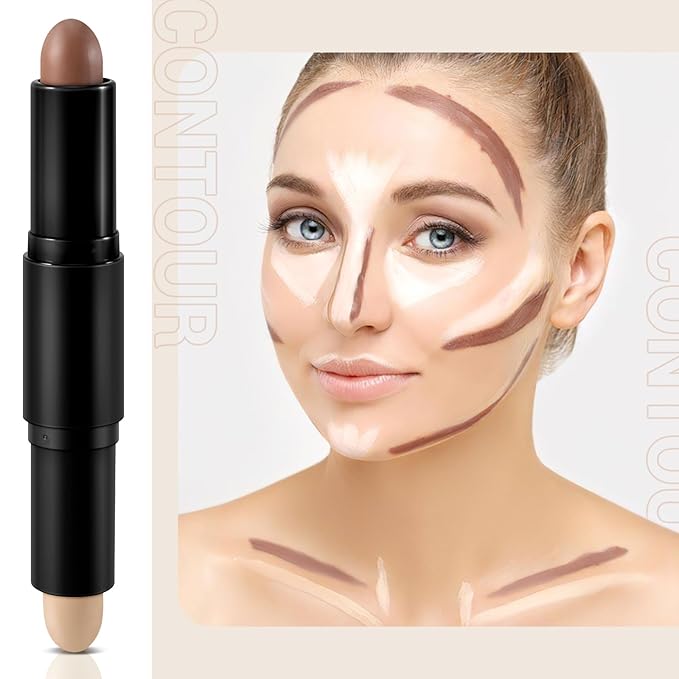 Cream Contour Stick Bronzer Highlighter Face Shaping & Contouring Matte Makeup Long Lasting Waterproof-VivaGrace Women