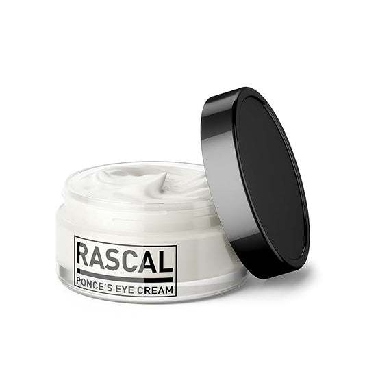 Rascal Ponce's Eye Cream | Under Eye Cream Dark Circle Remover for Men - Made with ginkgo Biloba Leaf Extract Macadamia Seed Oil (Container 0.5 Oz)-VivaGrace Women
