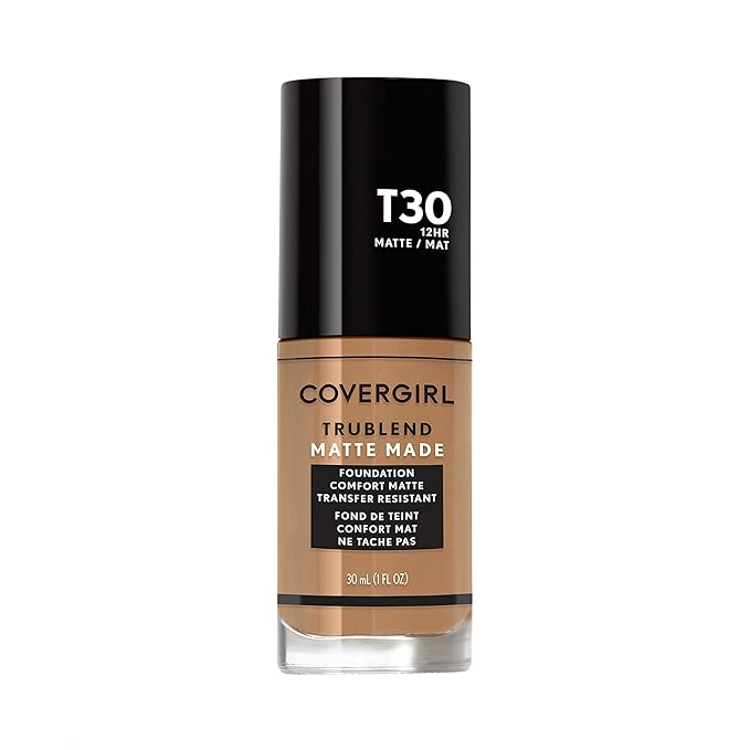 COVERGIRL TruBlend Matte Made Liquid Foundation, Warm Honey-VivaGrace Women