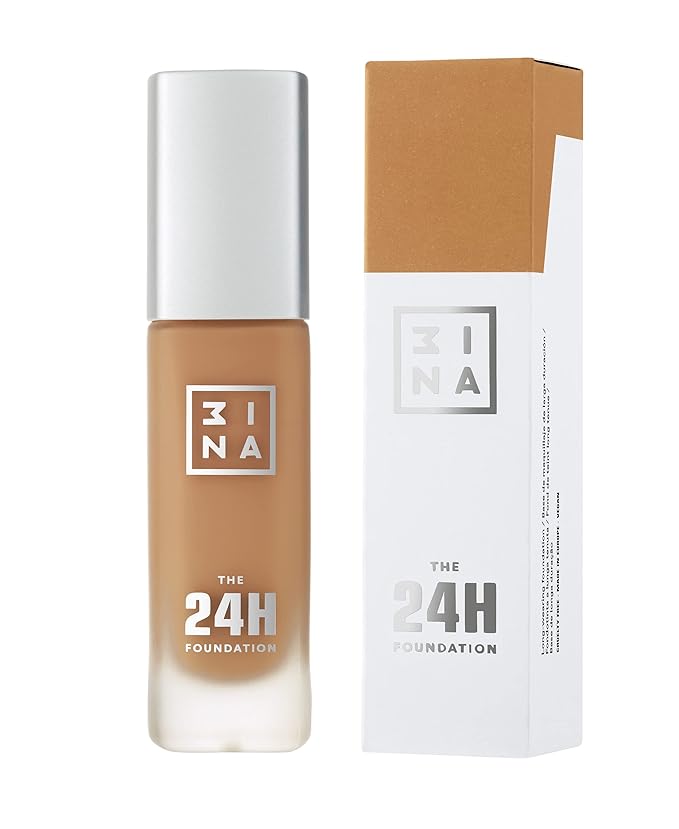 3INA The 24H Foundation 648-24H Long-Wearing Formula - Medium To High Buildable Coverage - Smooth Matte Finish - Expanded Shade Selection - Waterproof, Cruelty Free, Vegan Makeup - 1.01 Oz-VivaGrace Women