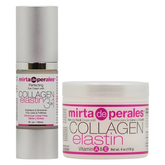 Mirta De Perales Collagen Elastin Eye Cream + Face and Neck Cream Set-VivaGrace Women