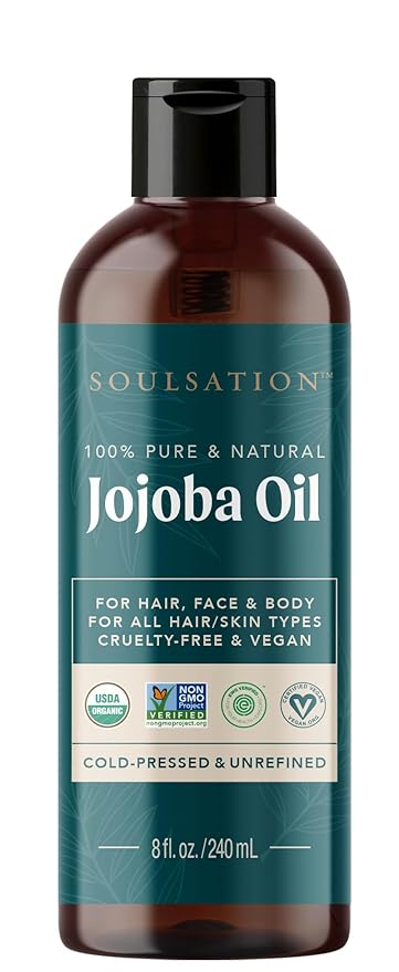 Organic Jojoba Oil for Skin, Hair & Face (8oz) | 100% Pure, Natural Cold Pressed-VivaGrace Women