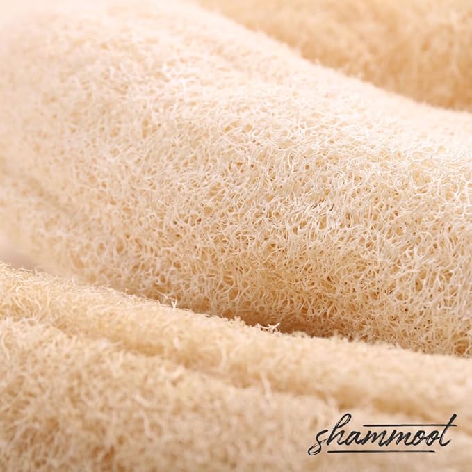 Natural Loofah Exfoliating Body Scrubber – Jordanian Natural Loofah Sponge Exfoliates Face & Body for Healthier Skin – 2-Sided Lufas for Men & Women – Body Wash Scrubber (Pack of 1)-VivaGrace Women