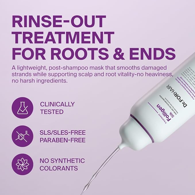 Dr.FORHAIR Folligen Silk Treatment 300 ml/10.14 fl. oz. | Damaged Scalp And Hair Care | Gentle, Nourishing & Strengthening-VivaGrace Women