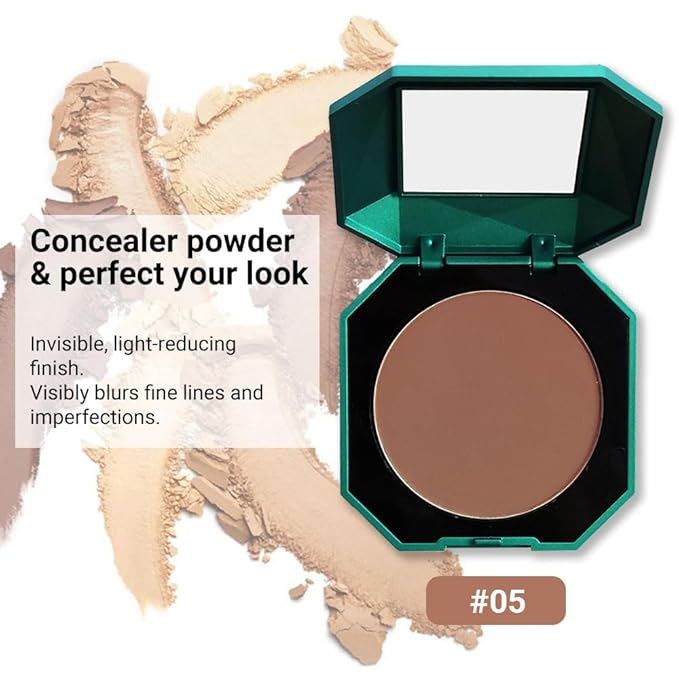 Pressed Matte Face Powder Makeup & Setting Powder for Poreless Wrinkle Blurring Contour Concealer Finishing,Lightweight,High Coverage,Shine Control, N.W 10g (05)-VivaGrace Women