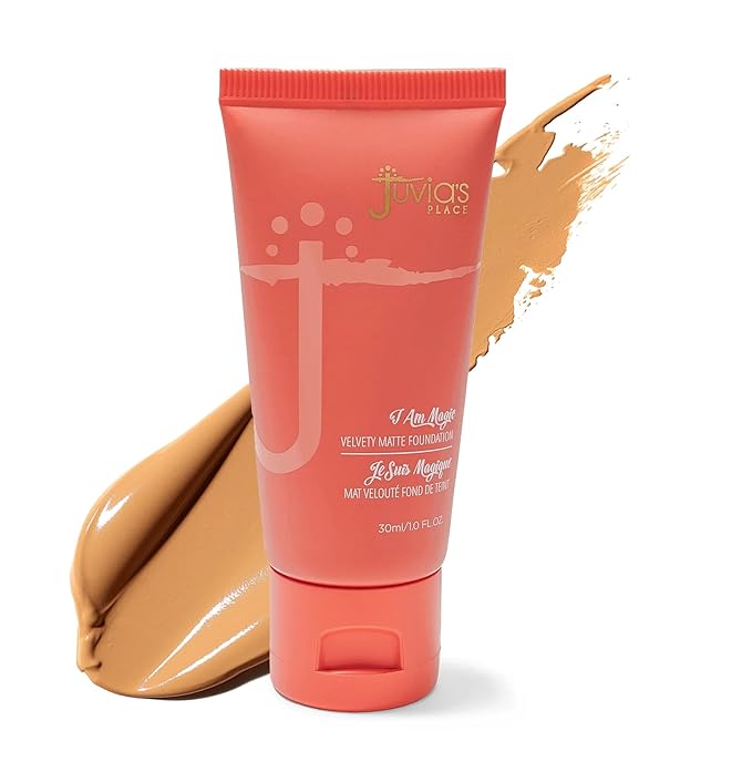 Juvia's Place I Am Magic Velvety Matte Liquid Foundation 520 - Tangier - Medium w/Warm Undertone, Makeup Foundation Full Coverage, Lightweight, Long Wear, Velvety Matte Finish-VivaGrace Women