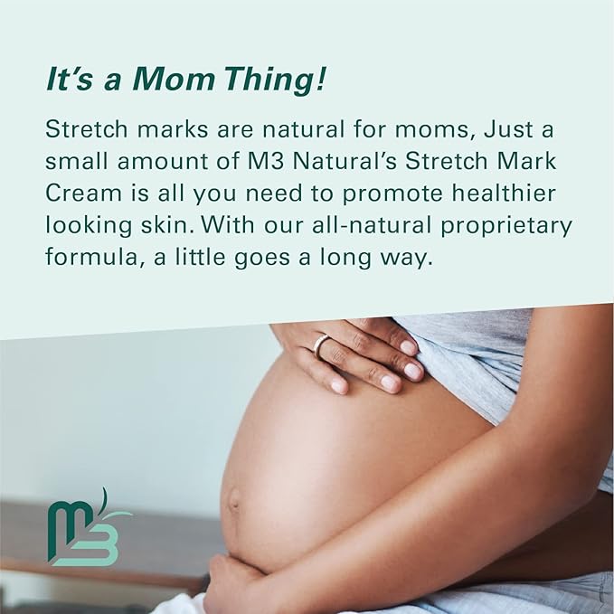 Stretch Mark Cream Infused with Collagen & Stem Cell Maternity Skincare Oil Removes Stretch Mark Prevention & Scar Remover Lotion Green Tea Extract & Raspberry Ketones by M3 Naturals-VivaGrace Women