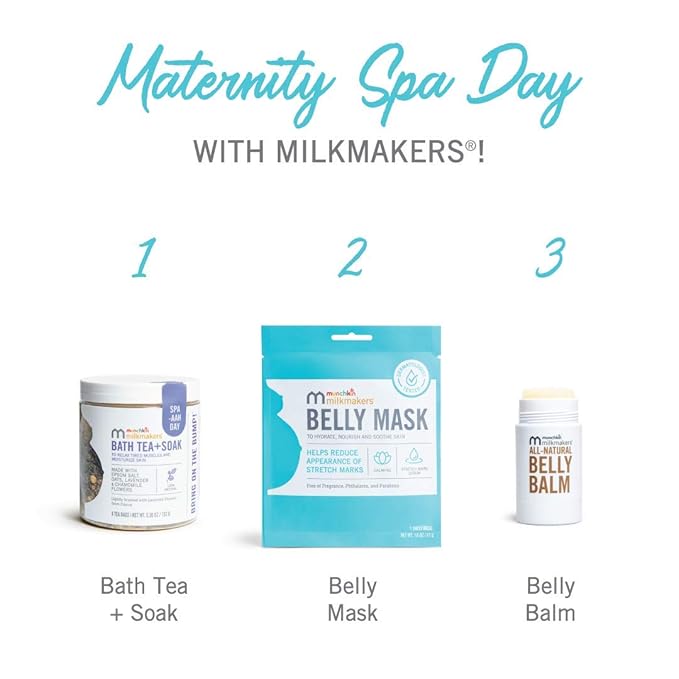 Munchkin® Milkmakers® Belly Mask for Pregnancy Skin Care & Stretch Marks, 3 Sheet Masks-VivaGrace Women