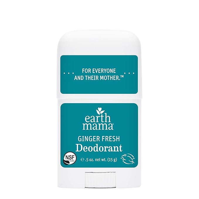 Earth Mama Mini Deodorant Travel Set | Safe for Sensitive Skin, Pregnancy and Breastfeeding, Contains Organic Calendula with No Fragrance Chemicals, No Baking Soda or Aluminum (4-Pack)-VivaGrace Women