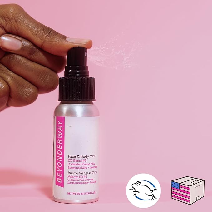 Multi-Use Mist 60ML - Signature Essential Oil Blend No. 2 with Bergamot Mint, Coriander, Lavender & Pinyon Pine - Infused with Aloe Vera Leaf Juice, Hydrates & Balances Skin-VivaGrace Women