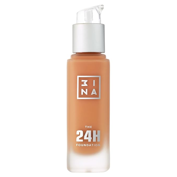 3INA The 24H Foundation 660-24H Long-Wearing Formula - Medium To High Buildable Coverage - Smooth Matte Finish - Expanded Shade Selection - Waterproof, Cruelty Free, Vegan Makeup - 1.01 Oz-VivaGrace Women