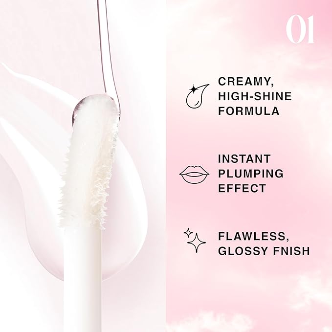 Lip Plumper Gloss Lip Job - Plumping Lip Gloss with Glossy Finish - Lip Pump Gloss with Hydrating & Smoothing Formula - 0.14 Fl Oz (Aura Breeze)-VivaGrace Women