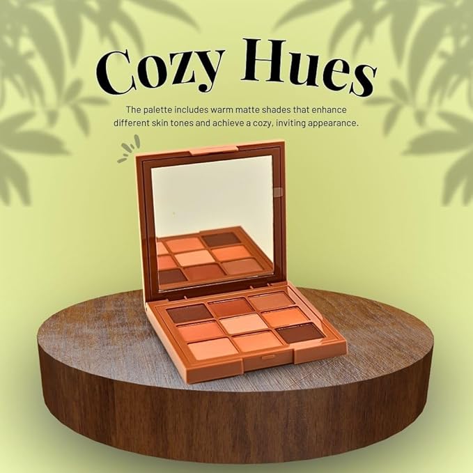 HUDA BEAUTY Matte Obsessions Eyeshadow Palette Warm Matte Obsessions-VivaGrace Women