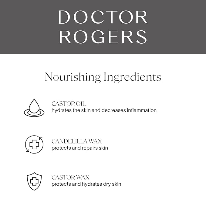 Doctor Rogers Lip Balm, Hydrating and Softening Lip Moisturizer For Very Dry Lips, Dermatologist-Created, Natural, & Hypoallergenic Moisturizing Lip Balms, 4.25g Tube-VivaGrace Women