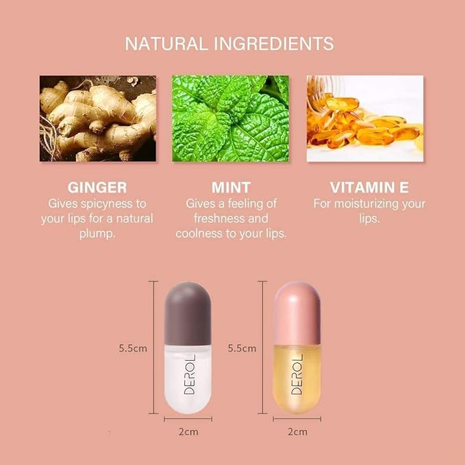 Lip Plumper Set, Day and Night Lip Plumper Gloss/Plumping Lip Balm/Lip Cosmetics Lip Mask for All Day-VivaGrace Women