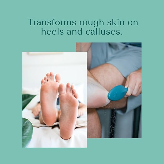 Bare August Glass Foot File Callus Remover- Heel Scraper & in Shower Foot Scrubber Dead Skin Remover - Pedicure Foot Buffer for Soft Feet-VivaGrace Women