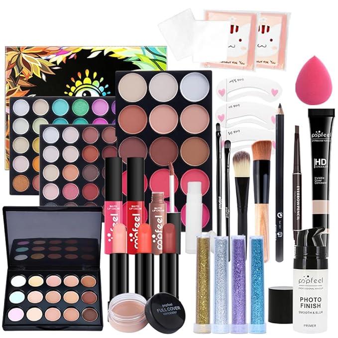Makeup Kit All In One Makeup Kit,Multipurpose Makeup Set Full Makeup Essential Starter Kit for Beginners Pros Makeup Gift Set for girl or Women-VivaGrace Women