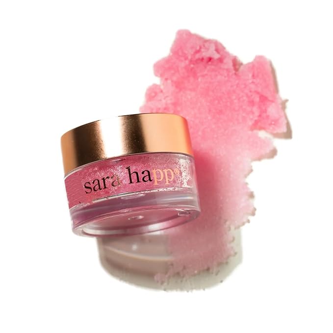 Sara Happ The Lip Scrub: Pink Grapefruit Sugar Scrub for Dry Lips - Gently Exfoliate, Polish, and Revitalize Lips with Vitamin E and Jojoba & Grape Oils, Vegan, 0.5 oz.-VivaGrace Women