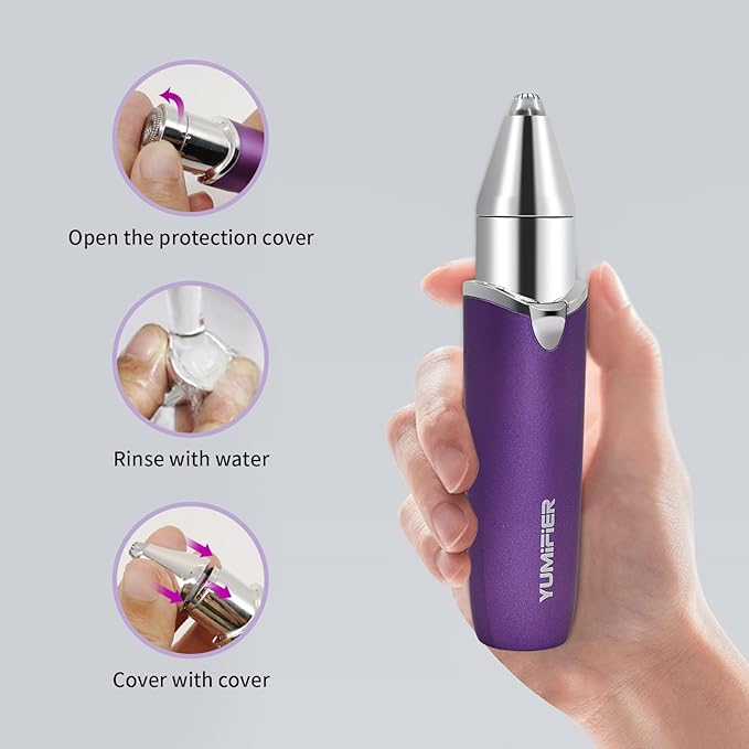 Eyebrow Facial Trimmer, Facial Hair Removal for Women, Smooth & Painless Face Razors Eyebrow Shaver for Women - 2 in 1 Facial Hair Remover & Eyebrow Trimmer with Built-in Battery for Face, Lip, Chin-VivaGrace Women