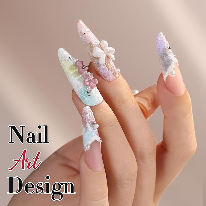 Double Rhythm 3D Nail Gel Solid Sculpting Gel for Nail Art Non-Sticky Hard Gel for Building Carving Molding Nail Extension Soak Off UV/LED Salon Home DIY 0.5 Oz (Gypsum Silver Gray)-VivaGrace Women