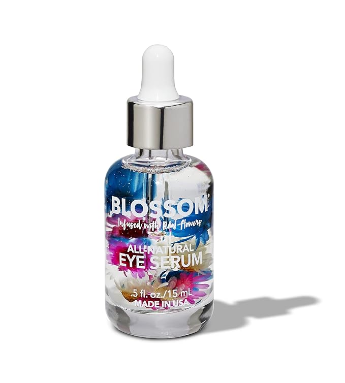 Blossom All Natural Organic Cruelty Free Moisturizing Eye Serum with Essential Oils, Infused with Real Flowers, Made in USA, 0.5 fl. oz./15ml, Winter Wonderland-VivaGrace Women