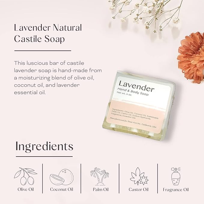 Dear Ava Spa Gifts for Women and Girls - Organic Self Care Luxury Gifting Idea Kit Set Basket - Anti Stress Relaxing Bath and Body Gift Box for Her with Heartfelt Card Confirmation Gift for Girls-VivaGrace Women