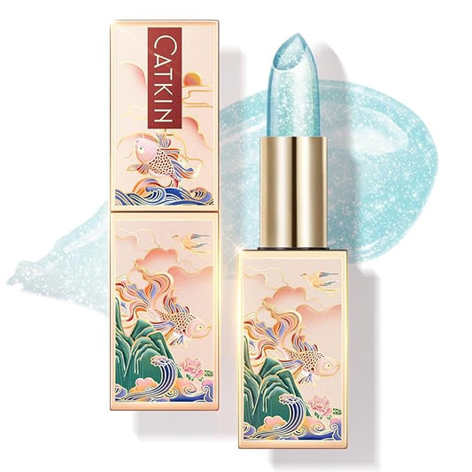 CATKIN Lip Balm Color Tinted Changing Lipstick Ultra Hydrating Lip Moistrurizer Chapstick with Vitamin E Nourishing For Cracked & Dry Lips 0.12 oz C08 Mermaid-VivaGrace Women