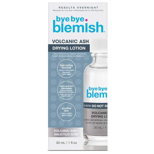 Bye Bye Blemish Drying Lotion Volcanic Ash | Acne Drying Solution To Assist With Blemish Prevention | 1 Fl. Oz.-VivaGrace Women