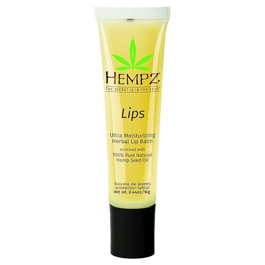HEMPZ Herbal Ultra Moisturizing Lip Balm - Lip Treatment for Dry Cracked Lips, Provides Hydration and Nourishment for Men and Women - Premium, 100% Pure Natural Hemp Seed Oil - .44 oz-VivaGrace Women