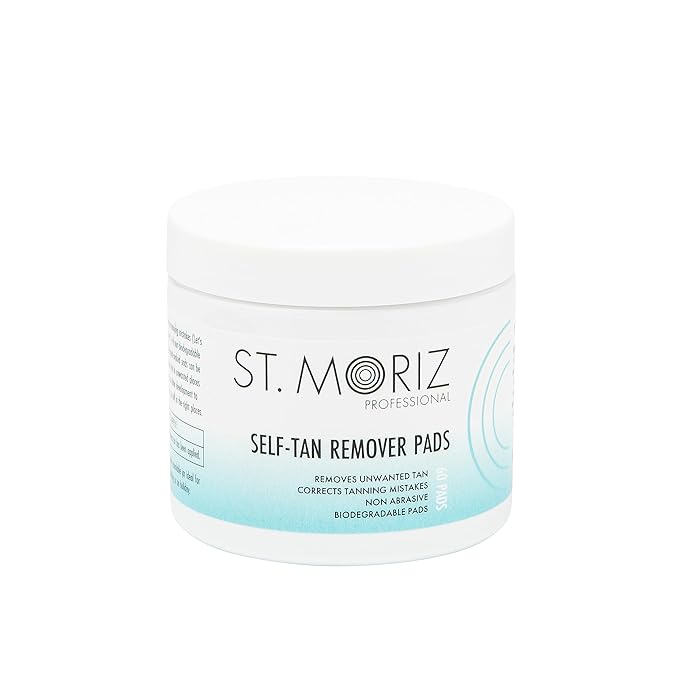 St Moriz Professional Self Tan Remover Pads - Removes Self Tanner Instantly - Fix Tanning Mistakes - Rapid Self Tan Eraser - Gentle on Skin - Dermatologically Tested - Vegan - 60 Pads-VivaGrace Women