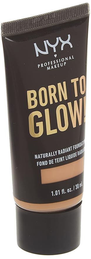 NYX PROFESSIONAL MAKEUP Born To Glow Naturally Radiant Foundation, Medium Coverage - Natural-VivaGrace Women