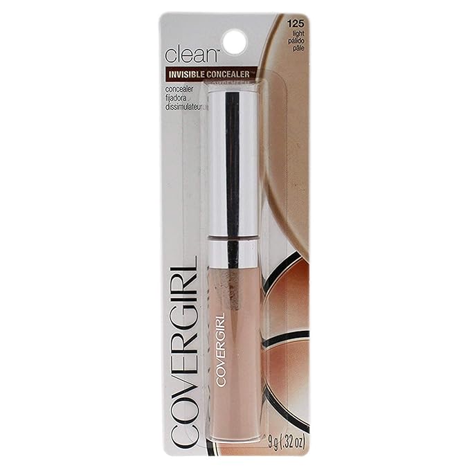 COVERGIRL Clean Invisible Concealer, Light 125, 0.32 Fl Oz, 2 Count-VivaGrace Women