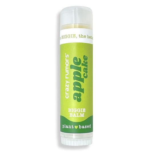 Crazy Rumors Biggie Apple Cake Flavored All Natural, Plant Based Lip Balm to Moisturize and Nourish your Lips - Apple Cake Biggie Tube 0.6 oz (4x Larger than standard 0.15 oz lip balm)-VivaGrace Women
