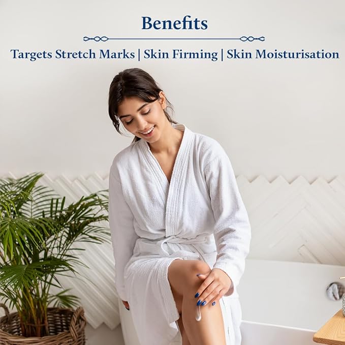 Blue Nectar Stretch Mark Cream for Pregnancy and Postpartum, Moisturizing Body Lotion for Women with Cocoa and Shea Butter for Pregnancy Gifts (12 Herbs, 6.76 fl oz)-VivaGrace Women