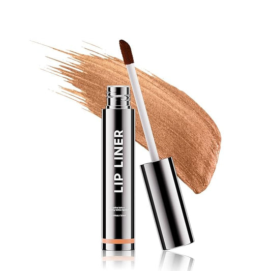 Lip Liner Stain Peel off - Waterproof & Long Lasting Peel Lip Stain Non-Stick Cup, Enhancing Complexion & Nourishing for All Skin Types, Create A Natural Lip Color (Cocoa, 1 Count)-VivaGrace Women