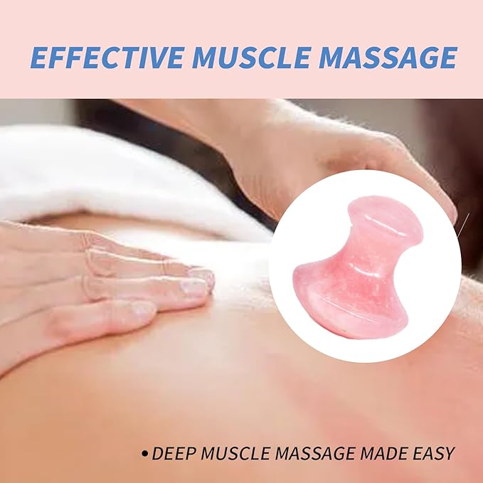 Mushroom Gua Sha Natural Rose Quartz Aventurine Gua Sha Mushroom Face Massager Stone for Eye Neck Beauty Spa Relaxing Massage Stone Facial Massage Spa Relaxing Meditation Guasha Scraping Massage Tool-VivaGrace Women