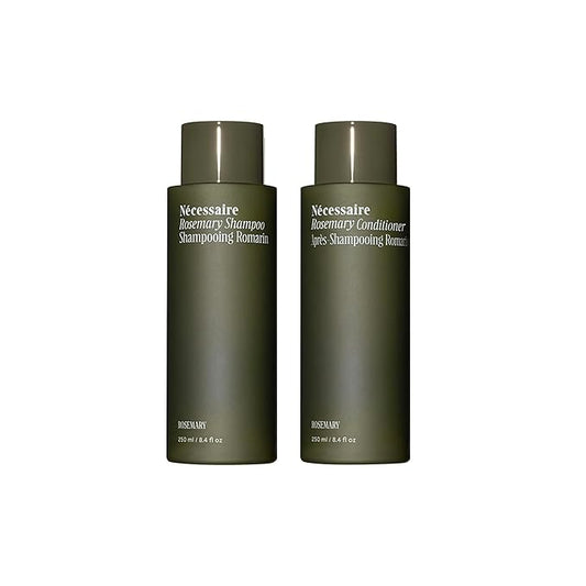 Nécessaire Rosemary Hair Duo - Rosemary Shampoo and Conditioner for Women + Men. Rosemary Oil + Proteins For Stronger Hair. Good for All Hair Types/Textures. 250 ml / 8.4 fl oz-VivaGrace Women