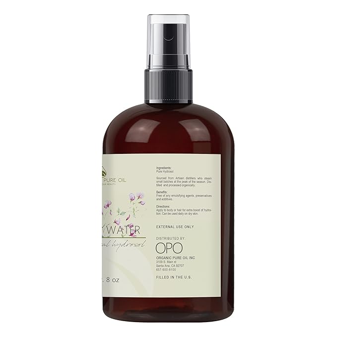 Jasmine Hydrosol Face Mist Calming Spray, Toner, Aromatherapy, Body Mist, Set Makeup, 8oz, Pure Hydrosol Water Jasmine by Organic Pure Oil-VivaGrace Women